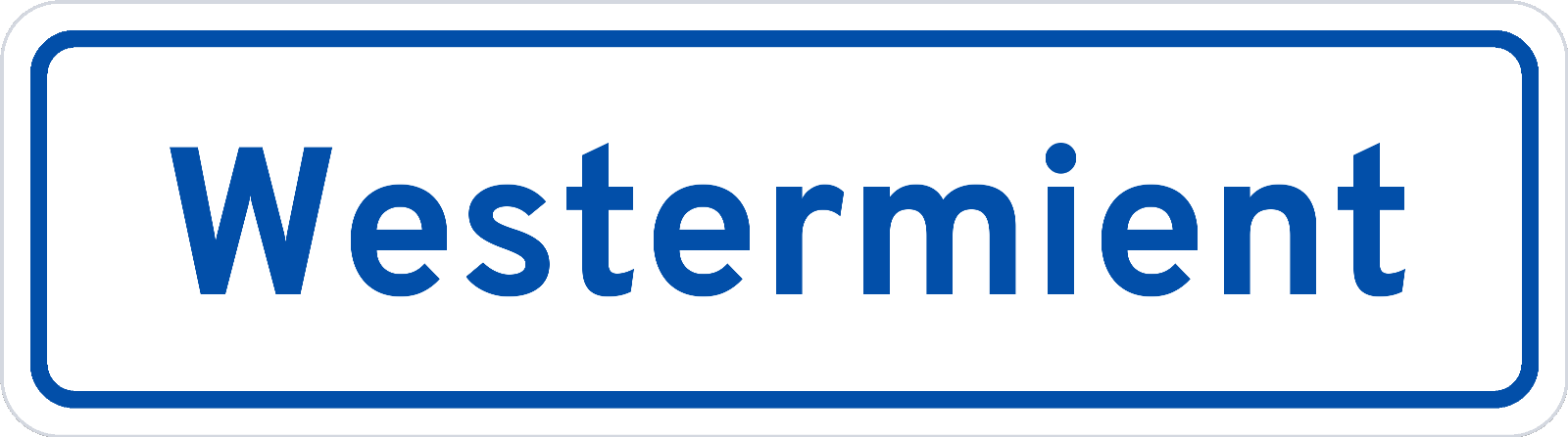 Plaatsnaambord Westermient