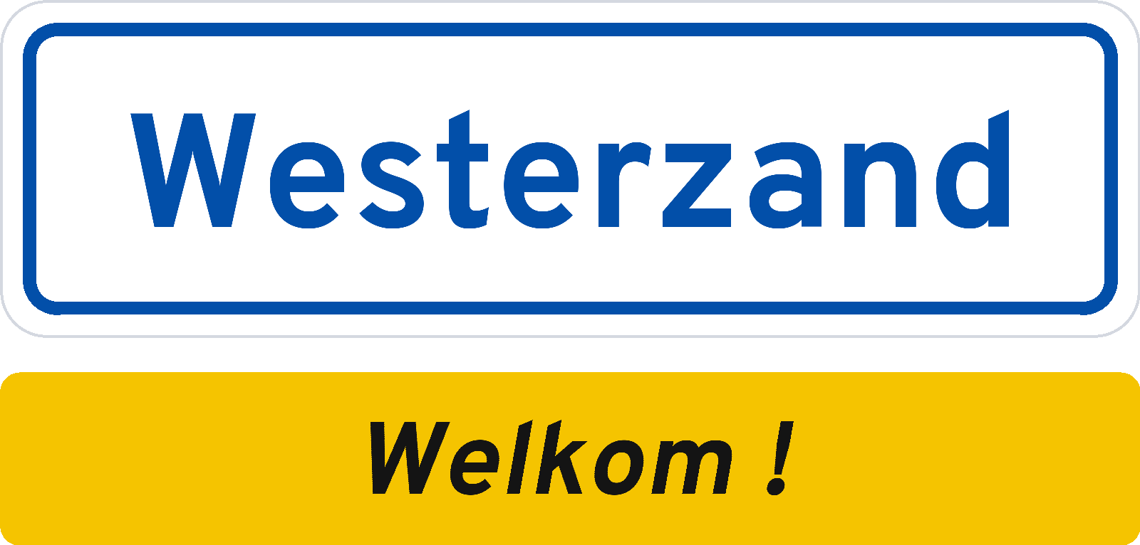 Welkomstbord Westerzand