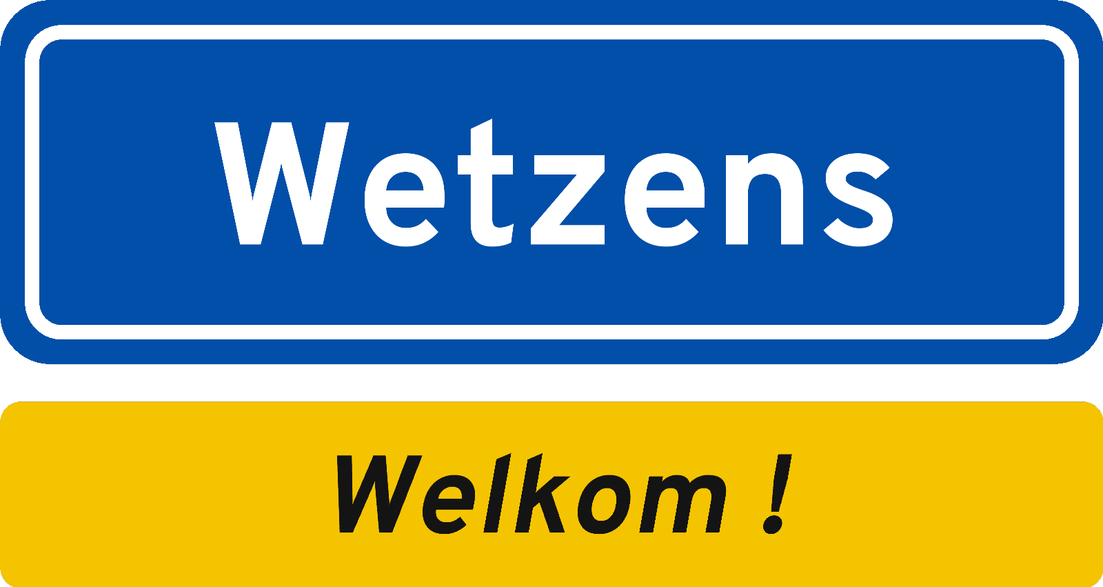 Welkomstbord Wetzens