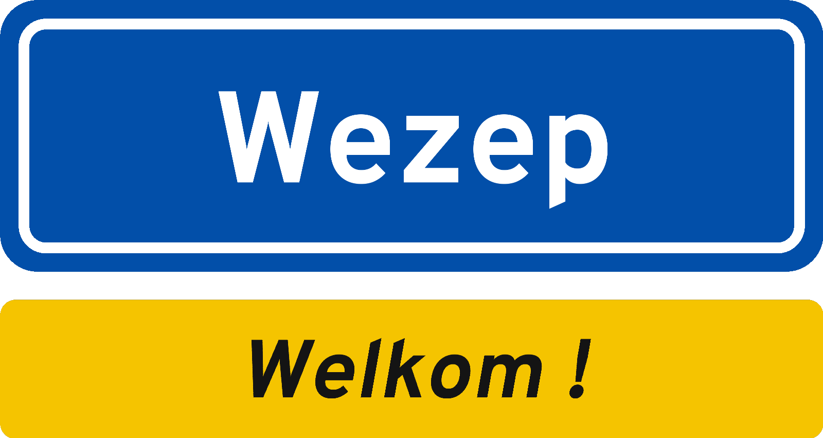 Welkomstbord Wezep
