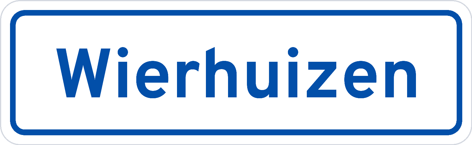 Plaatsnaambord Wierhuizen
