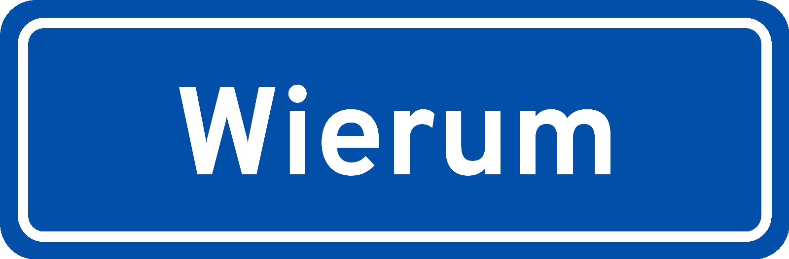 Plaatsnaambord Wierum