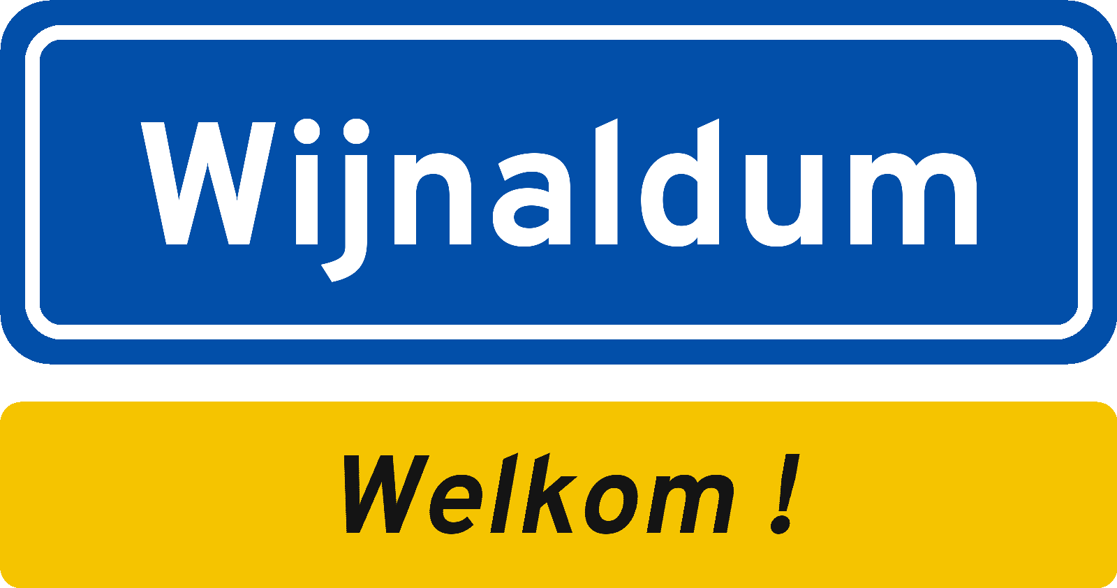 Welkomstbord Wijnaldum