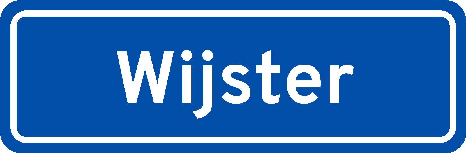Plaatsnaambord Wijster