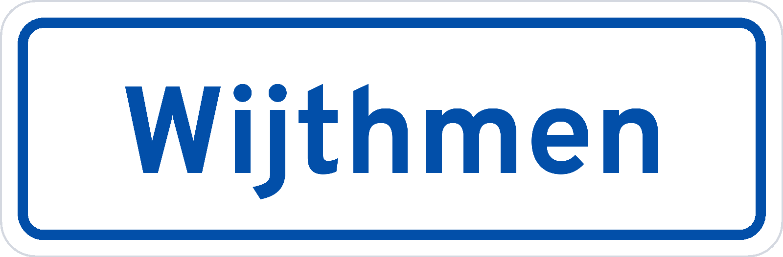 Plaatsnaambord Wijthmen