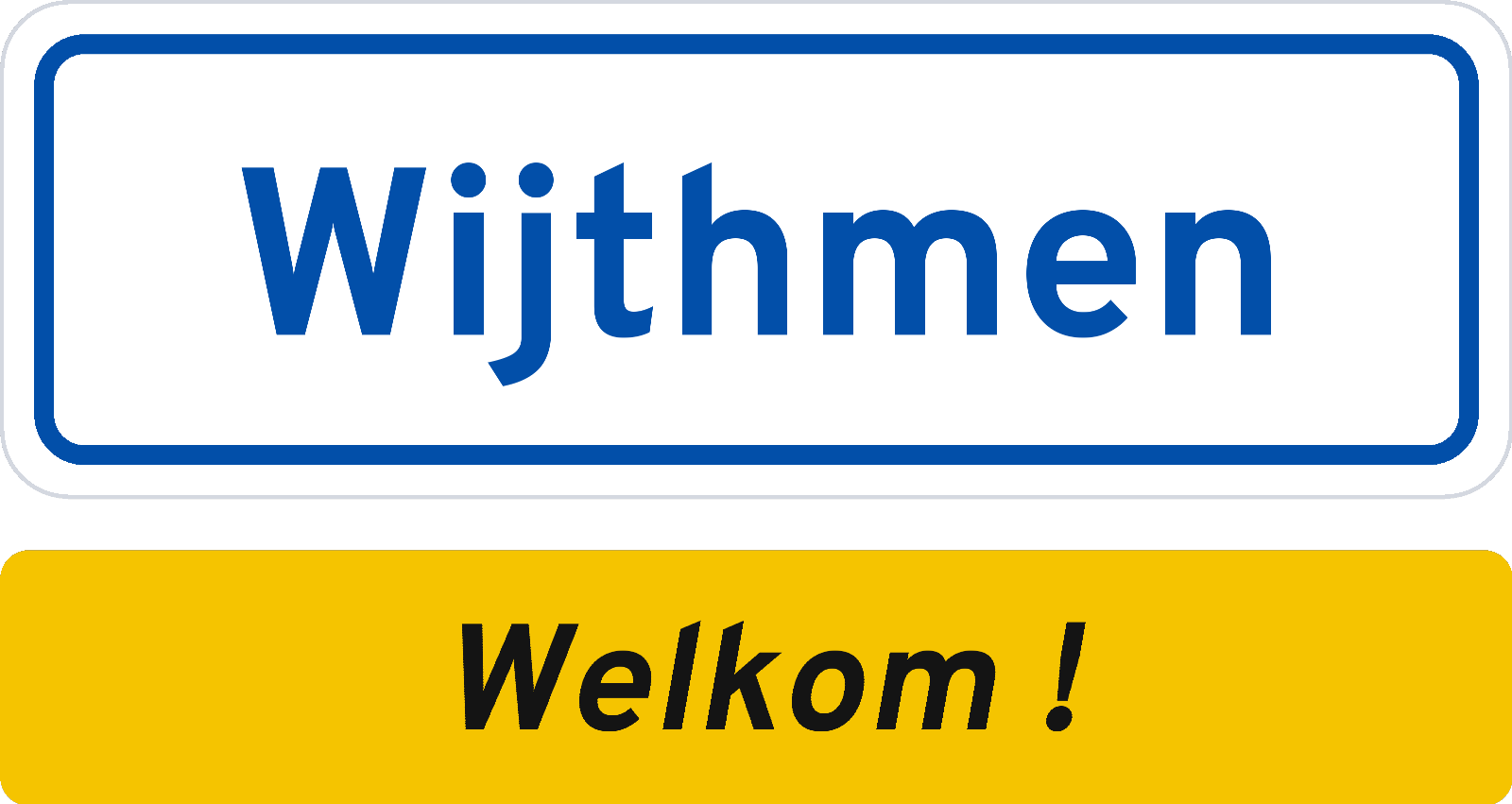 Welkomstbord Wijthmen