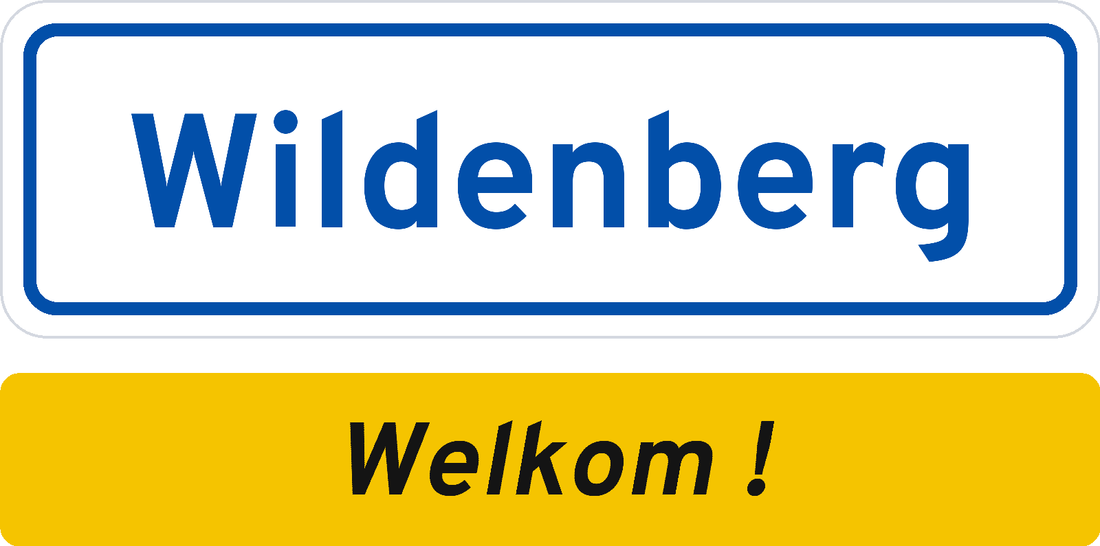 Welkomstbord Wildenberg