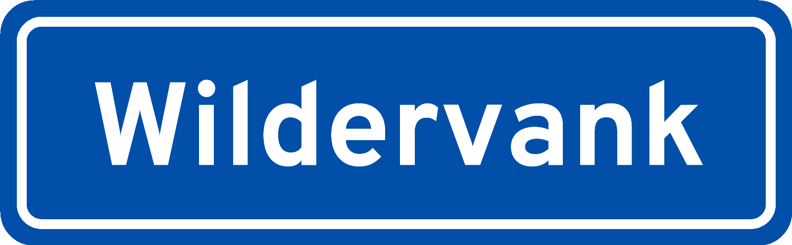 Plaatsnaambord Wildervank