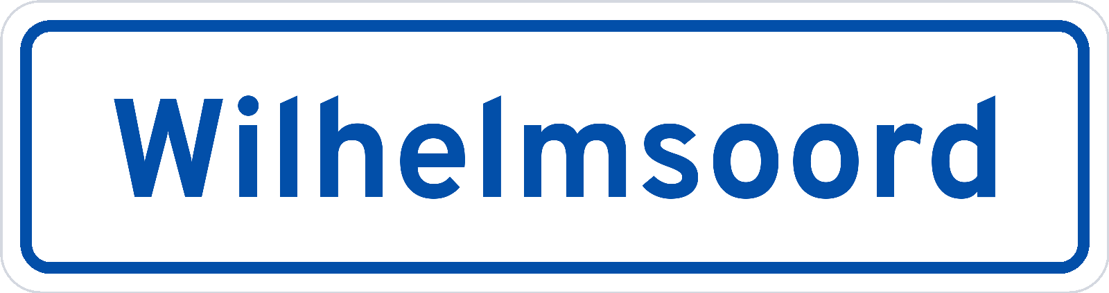 Plaatsnaambord Wilhelmsoord