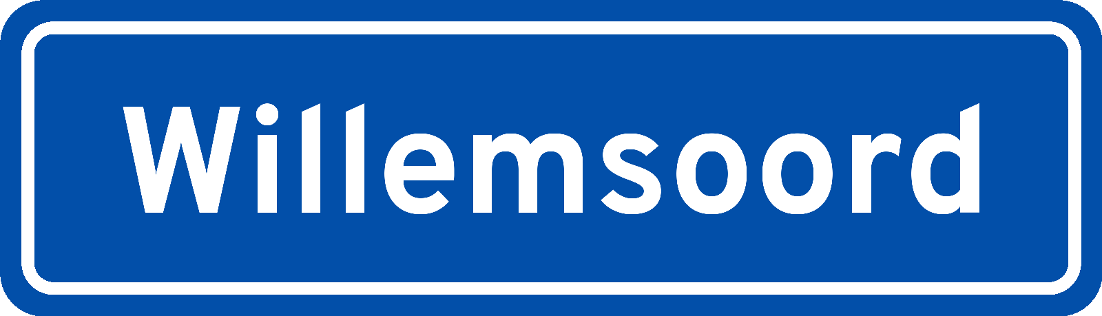 Plaatsnaambord Willemsoord