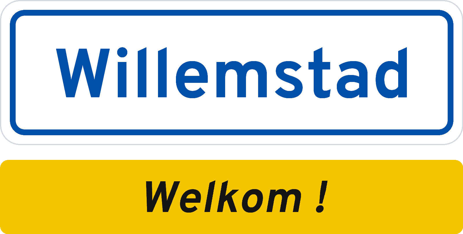 Welkomstbord Willemstad