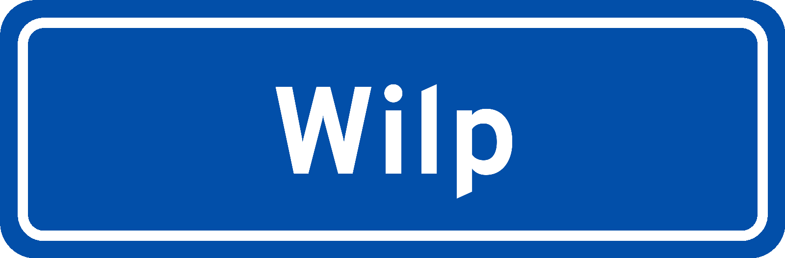Plaatsnaambord Wilp