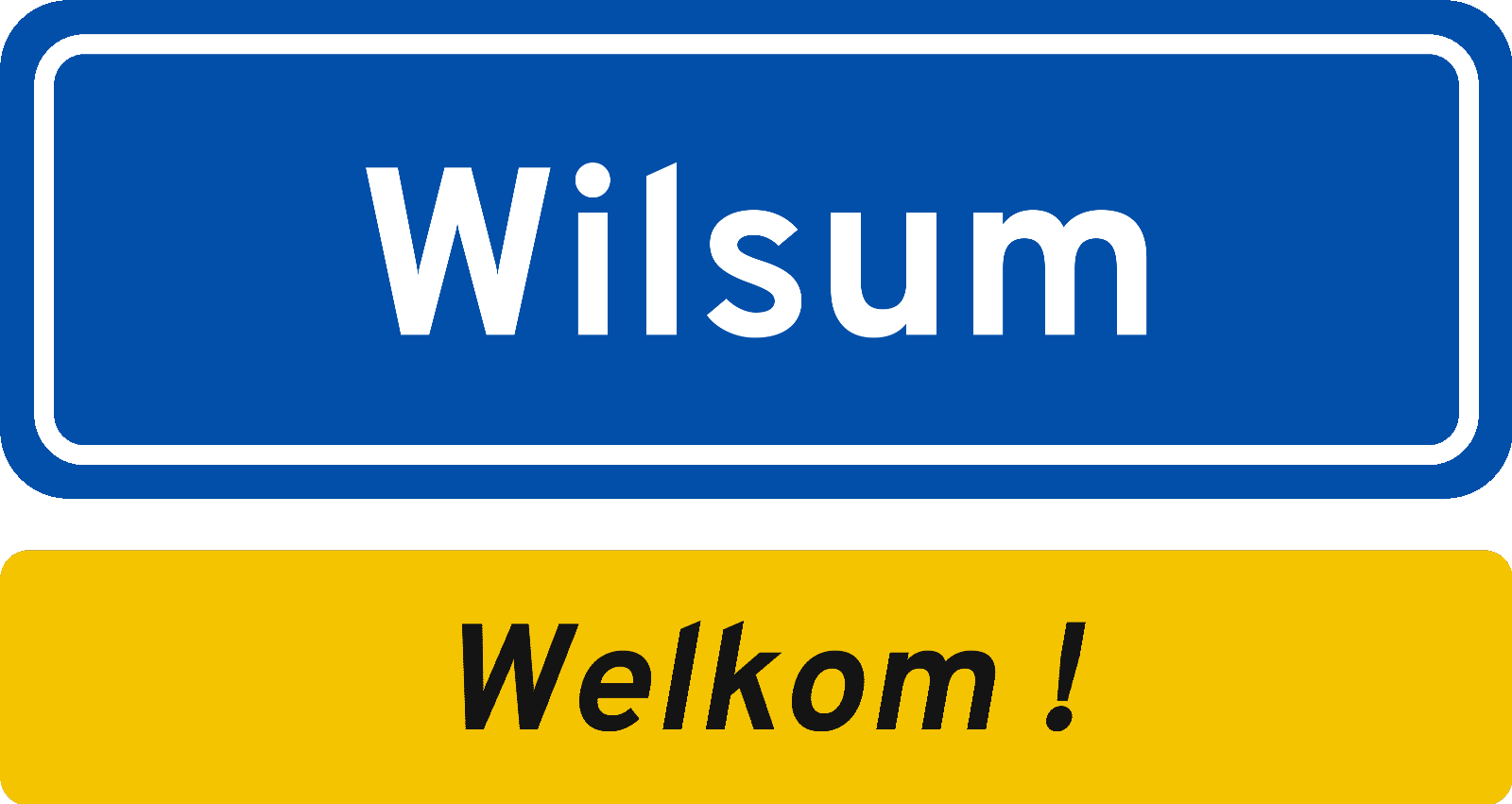 Welkomstbord Wilsum