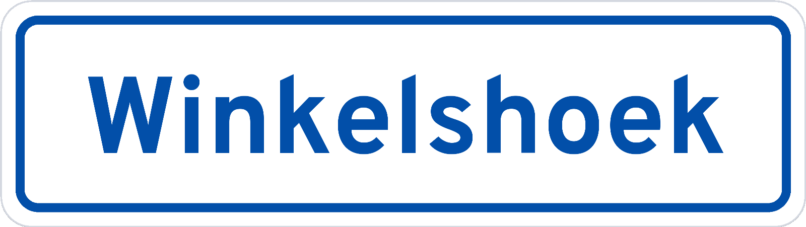 Plaatsnaambord Winkelshoek