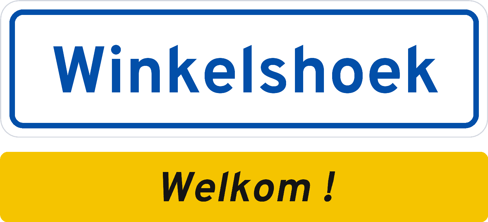Welkomstbord Winkelshoek
