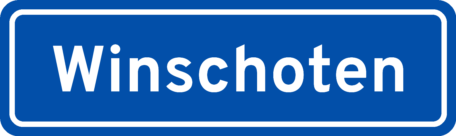 Plaatsnaambord Winschoten
