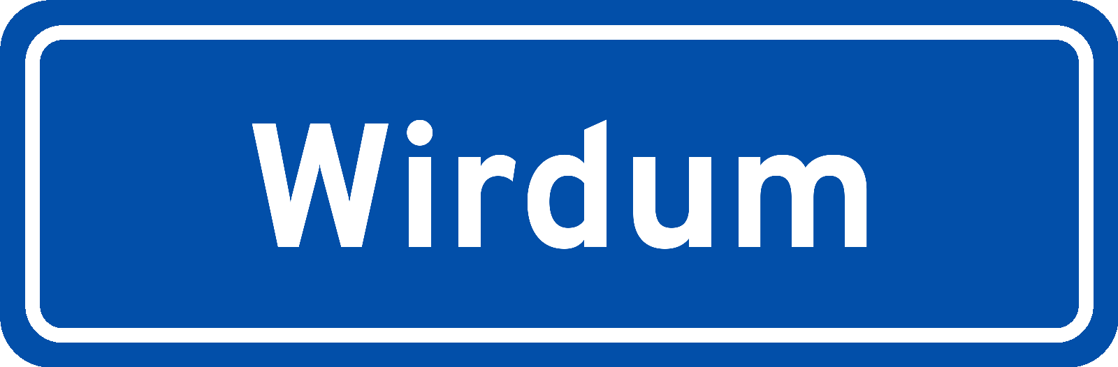 Plaatsnaambord Wirdum