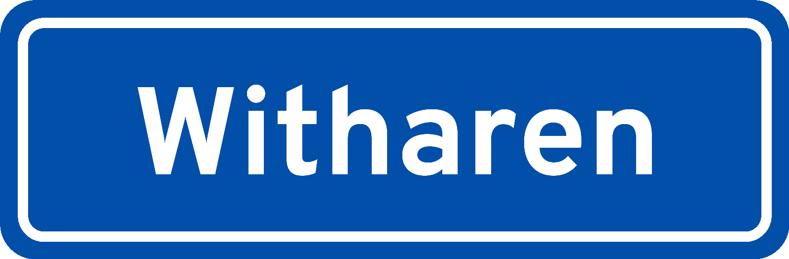 Plaatsnaambord Witharen