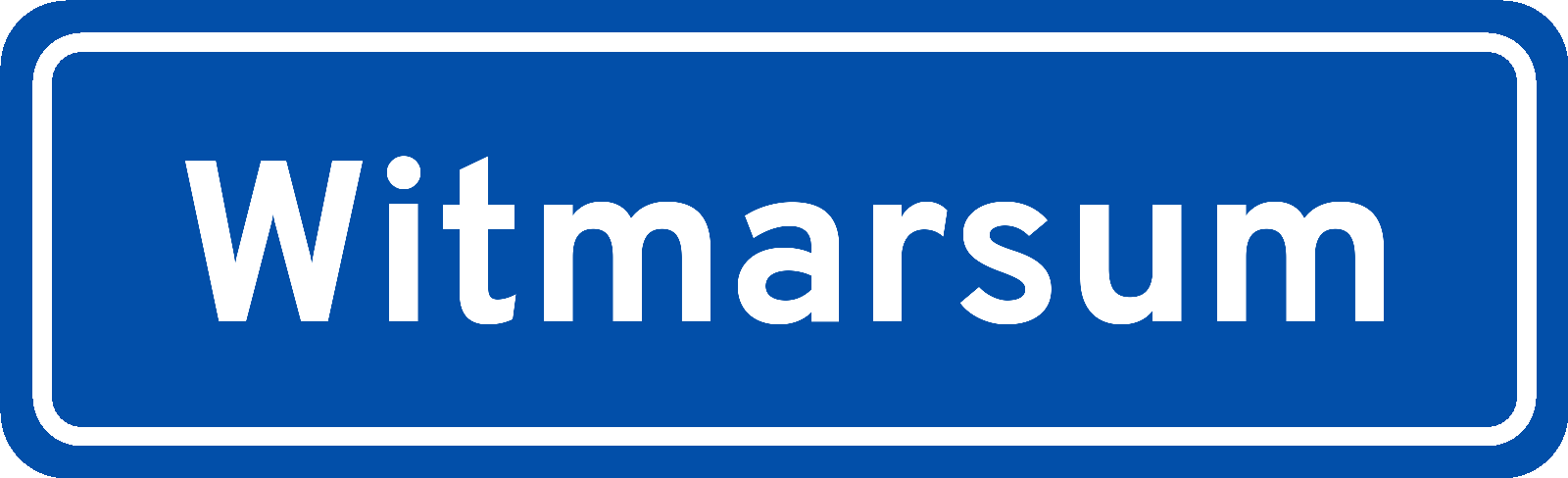 Plaatsnaambord Witmarsum