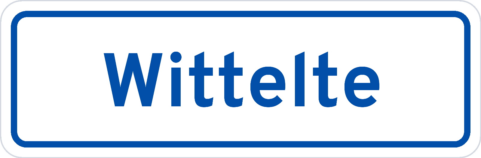Plaatsnaambord Wittelte