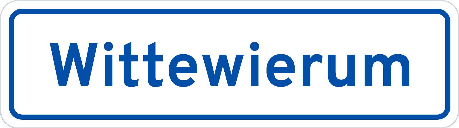 Plaatsnaambord Wittewierum