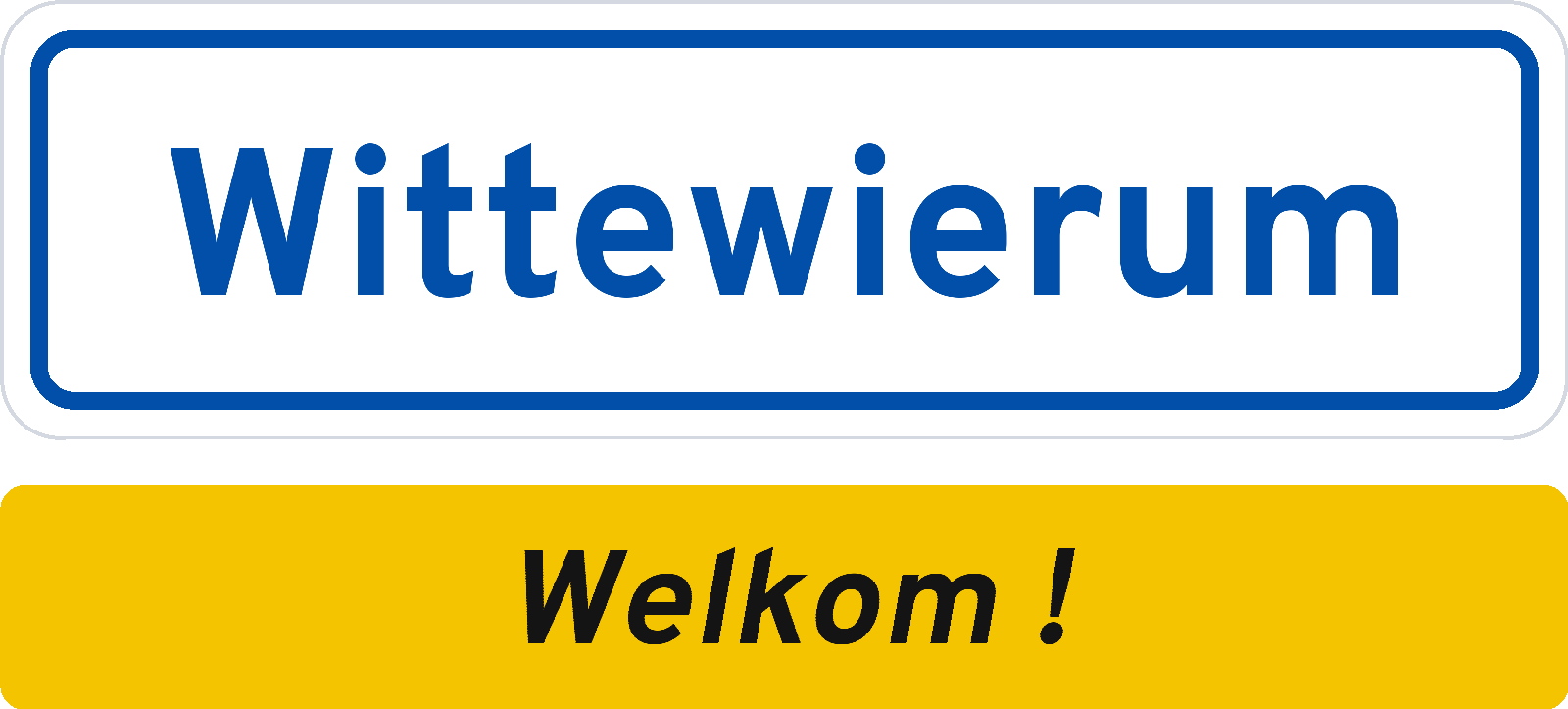 Welkomstbord Wittewierum