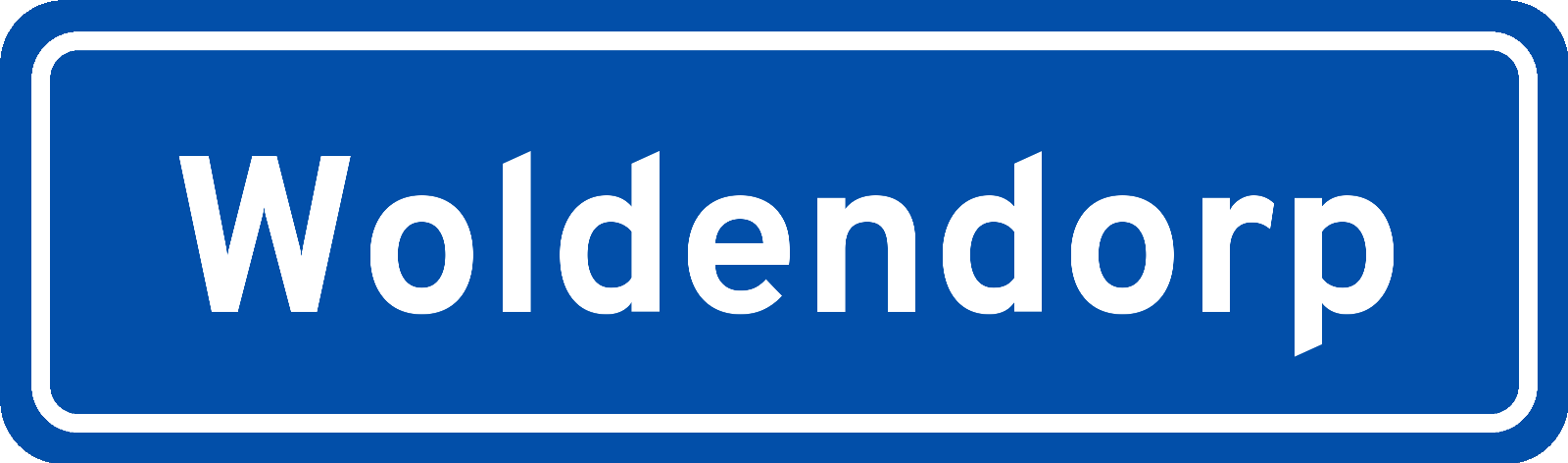 Plaatsnaambord Woldendorp