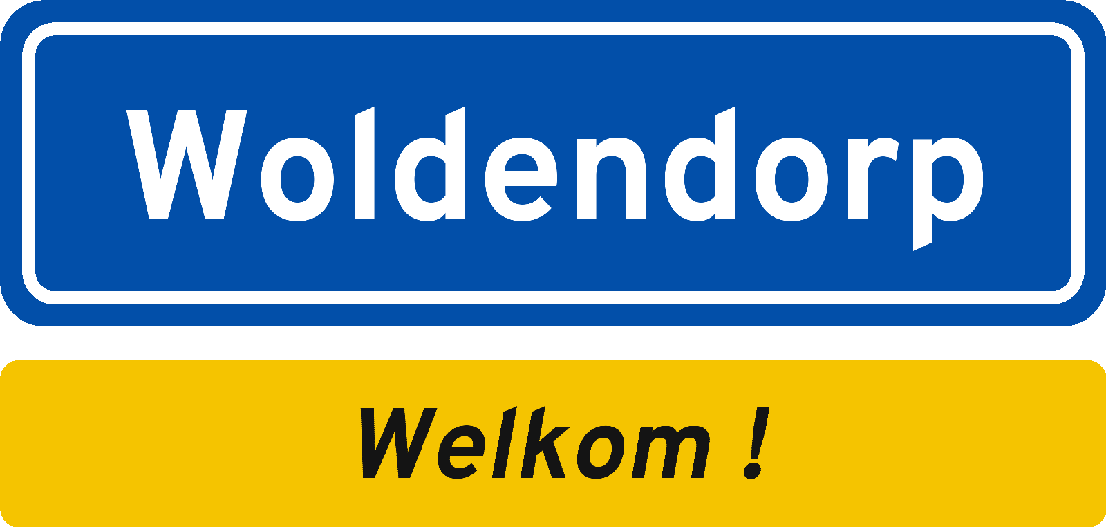 Welkomstbord Woldendorp