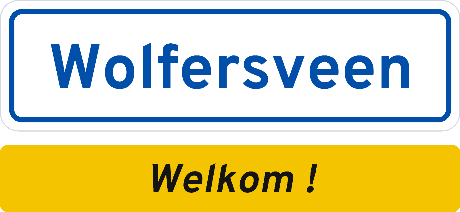 Welkomstbord Wolfersveen