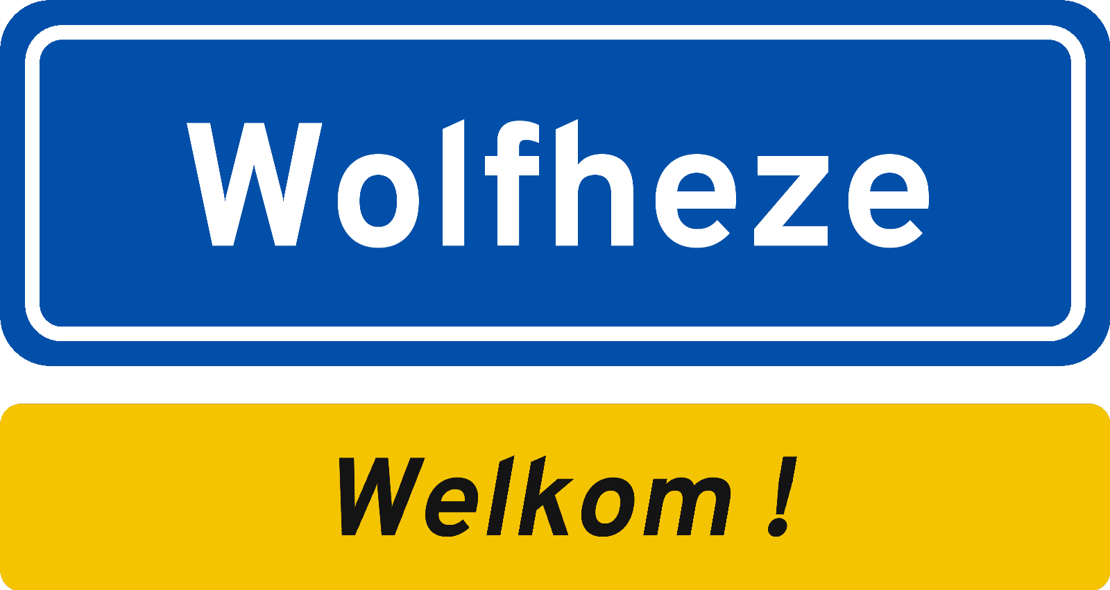 Welkomstbord Wolfheze