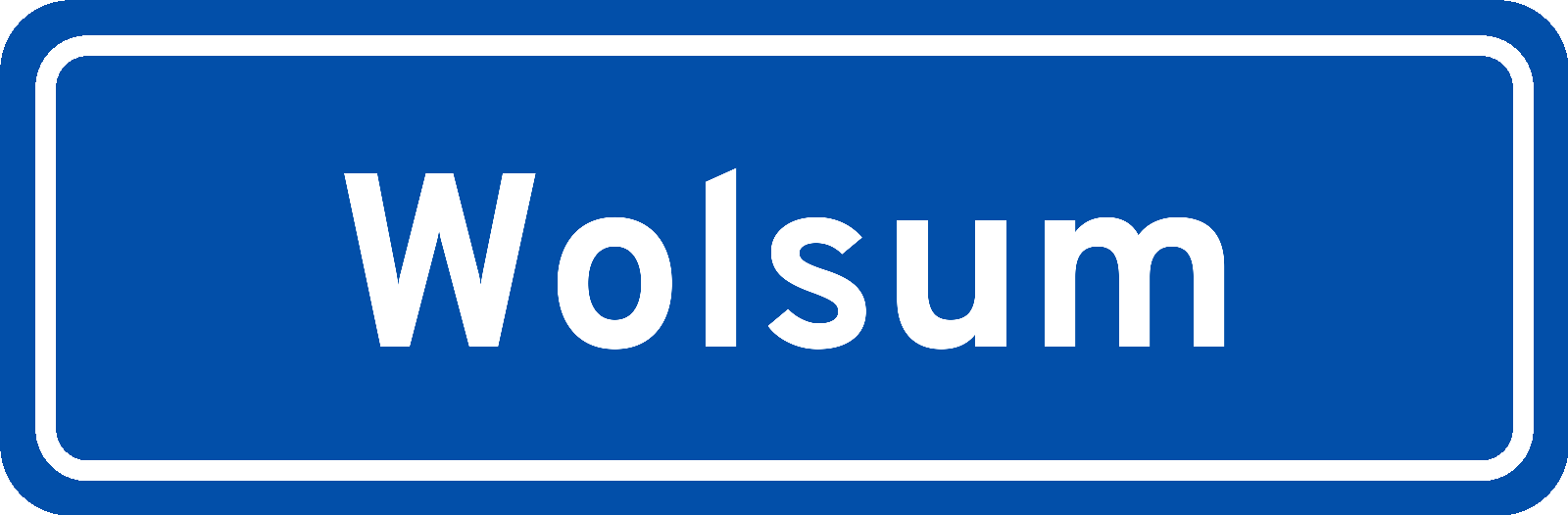 Plaatsnaambord Wolsum