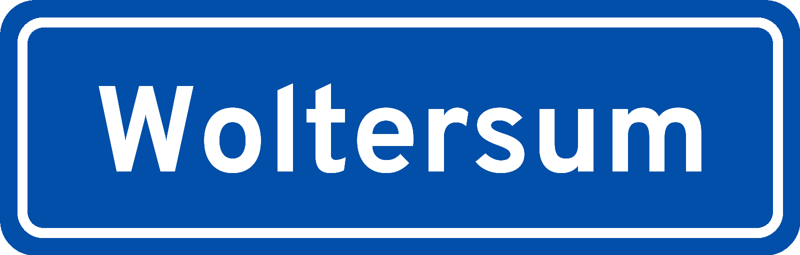 Plaatsnaambord Woltersum