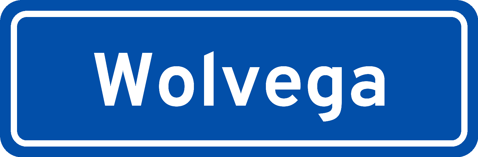 Plaatsnaambord Wolvega