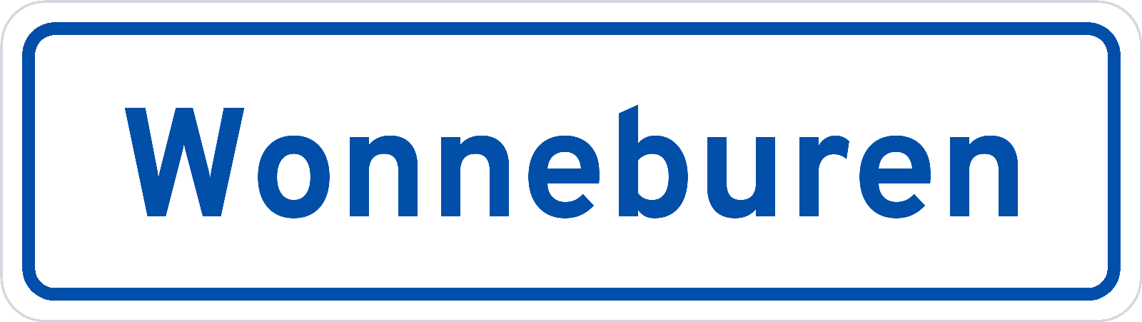 Plaatsnaambord Wonneburen