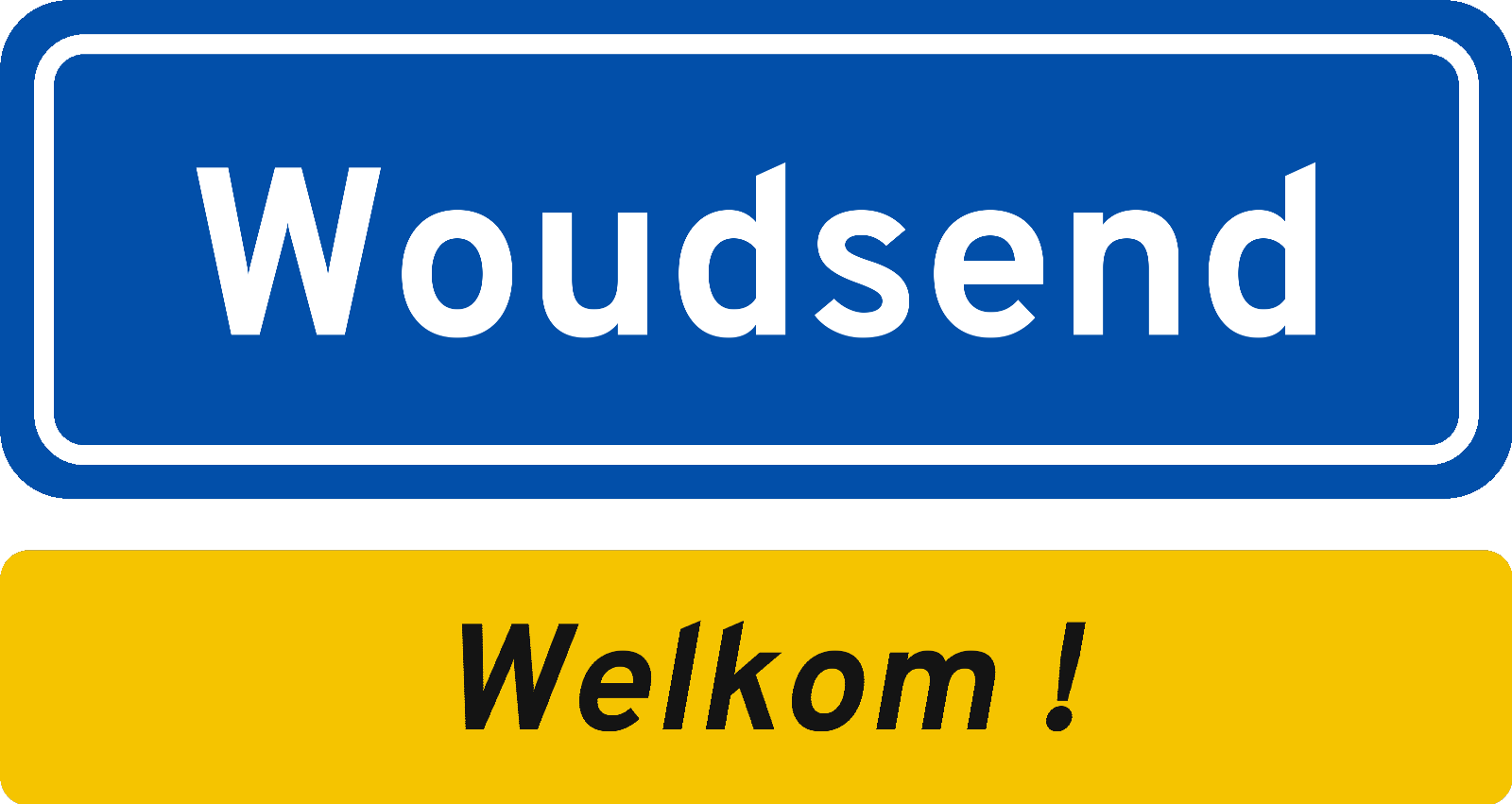 Welkomstbord Woudsend