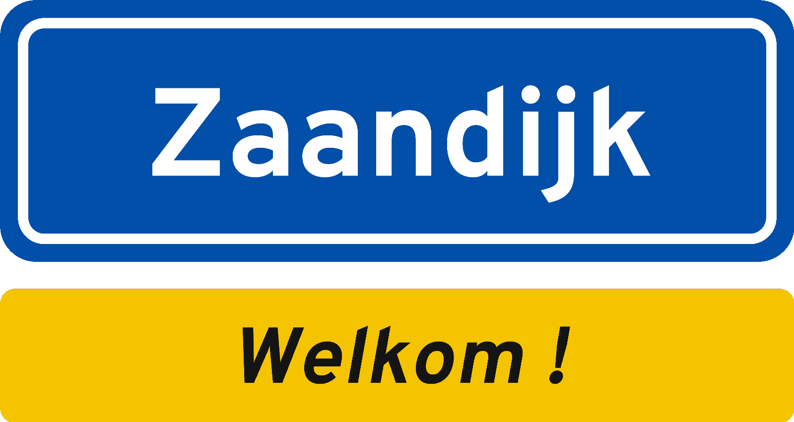 Welkomstbord Zaandijk