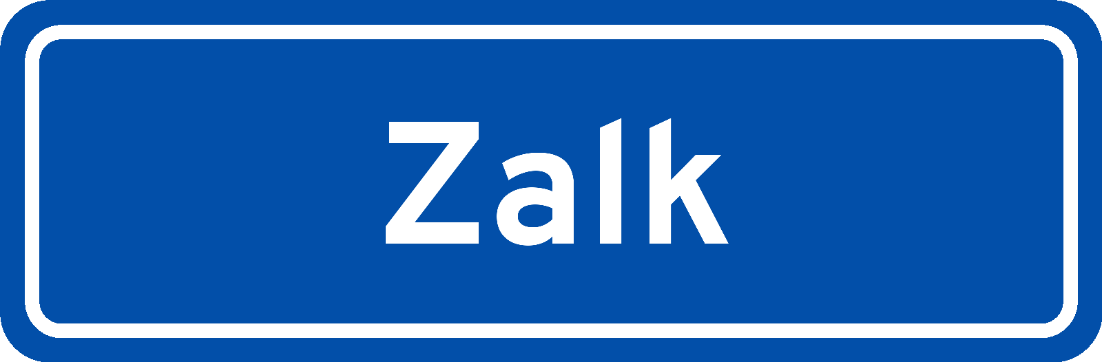 Plaatsnaambord Zalk