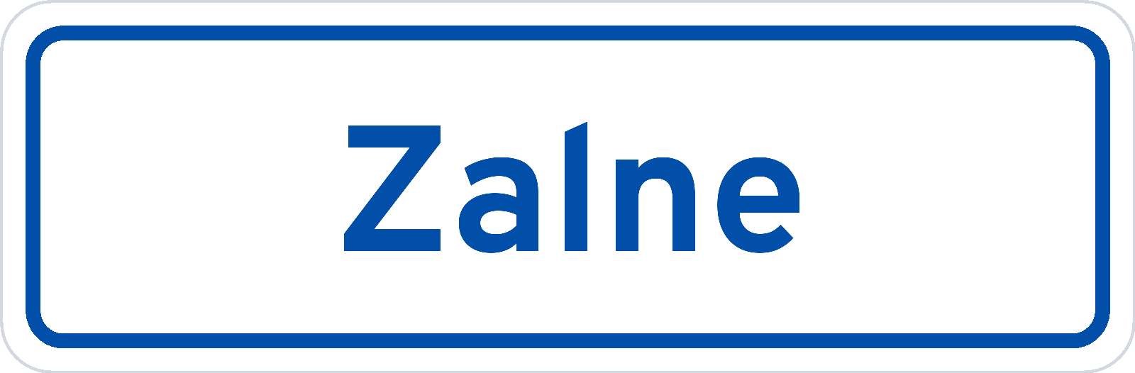 Plaatsnaambord Zalne