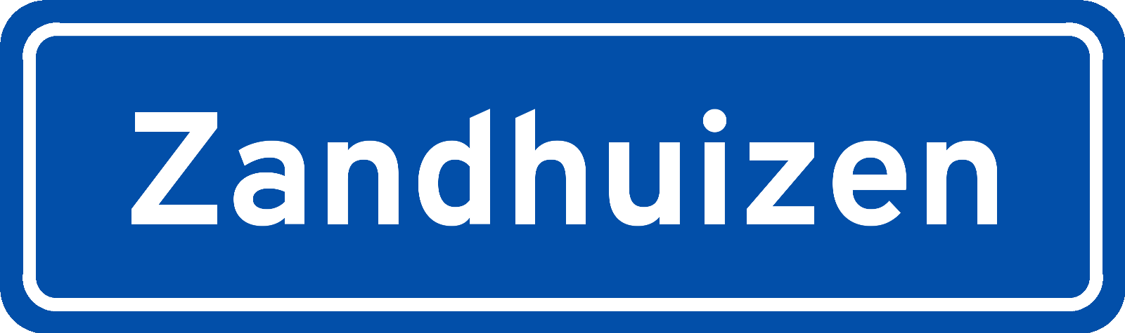 Plaatsnaambord Zandhuizen