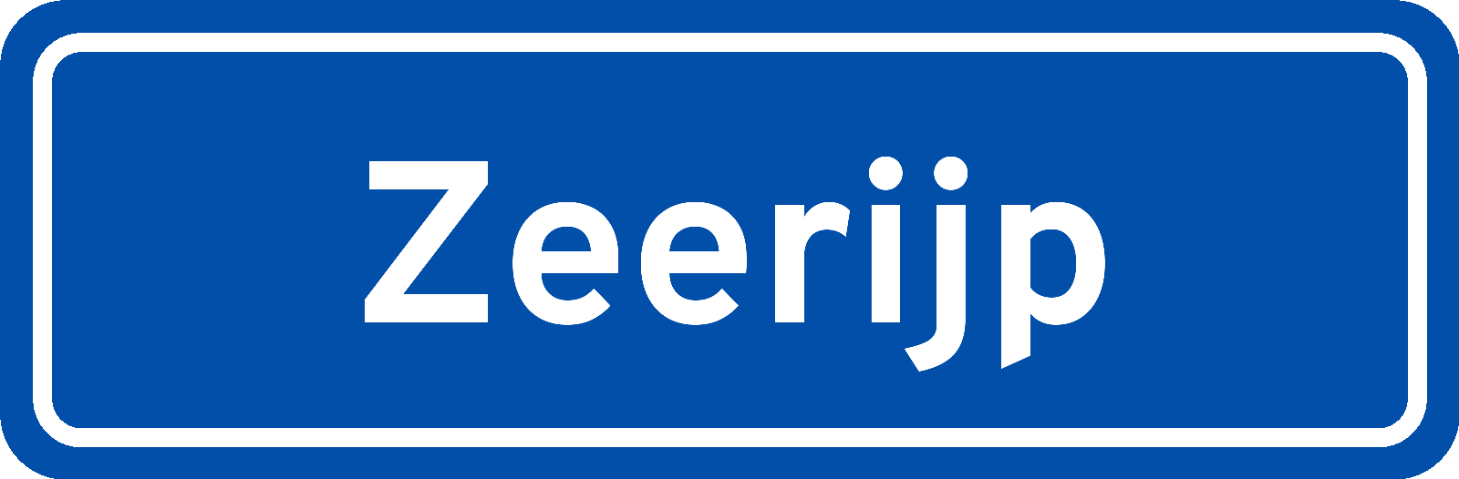 Plaatsnaambord Zeerijp