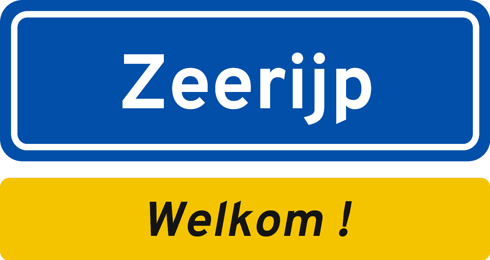 Welkomstbord Zeerijp