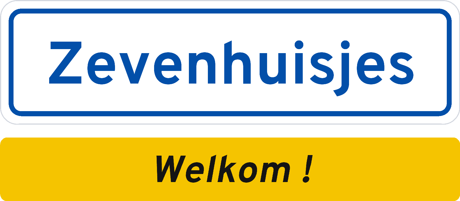 Welkomstbord Zevenhuisjes
