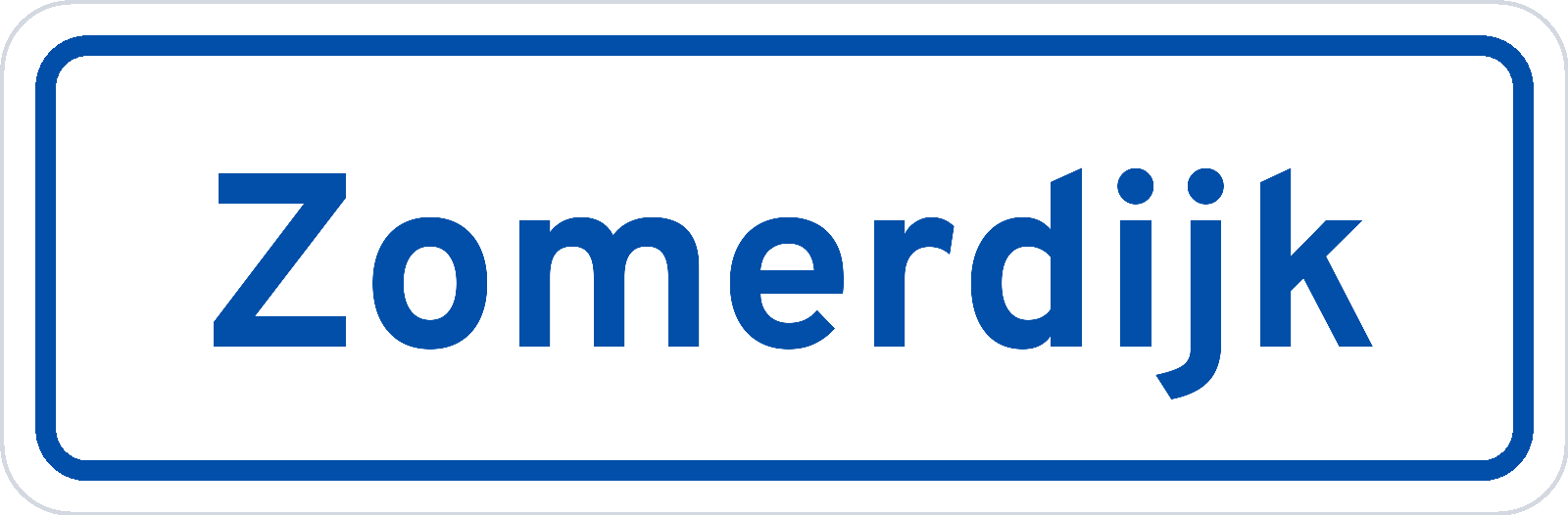 Plaatsnaambord Zomerdijk