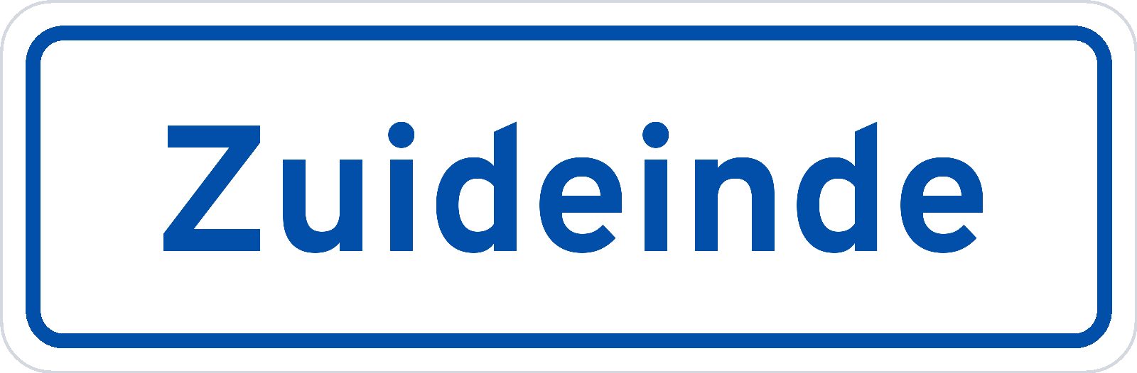 Plaatsnaambord Zuideinde