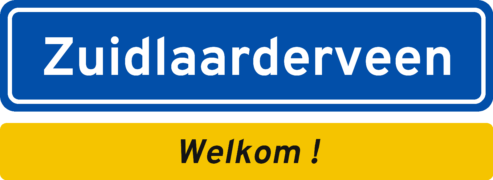 Welkomstbord Zuidlaarderveen