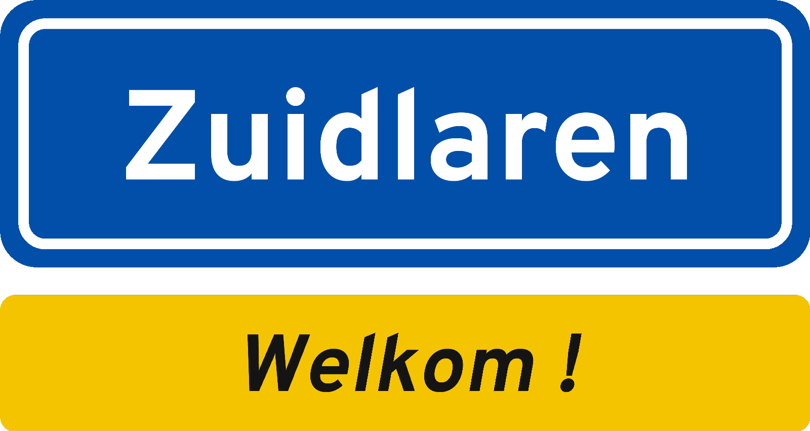 Welkomstbord Zuidlaren
