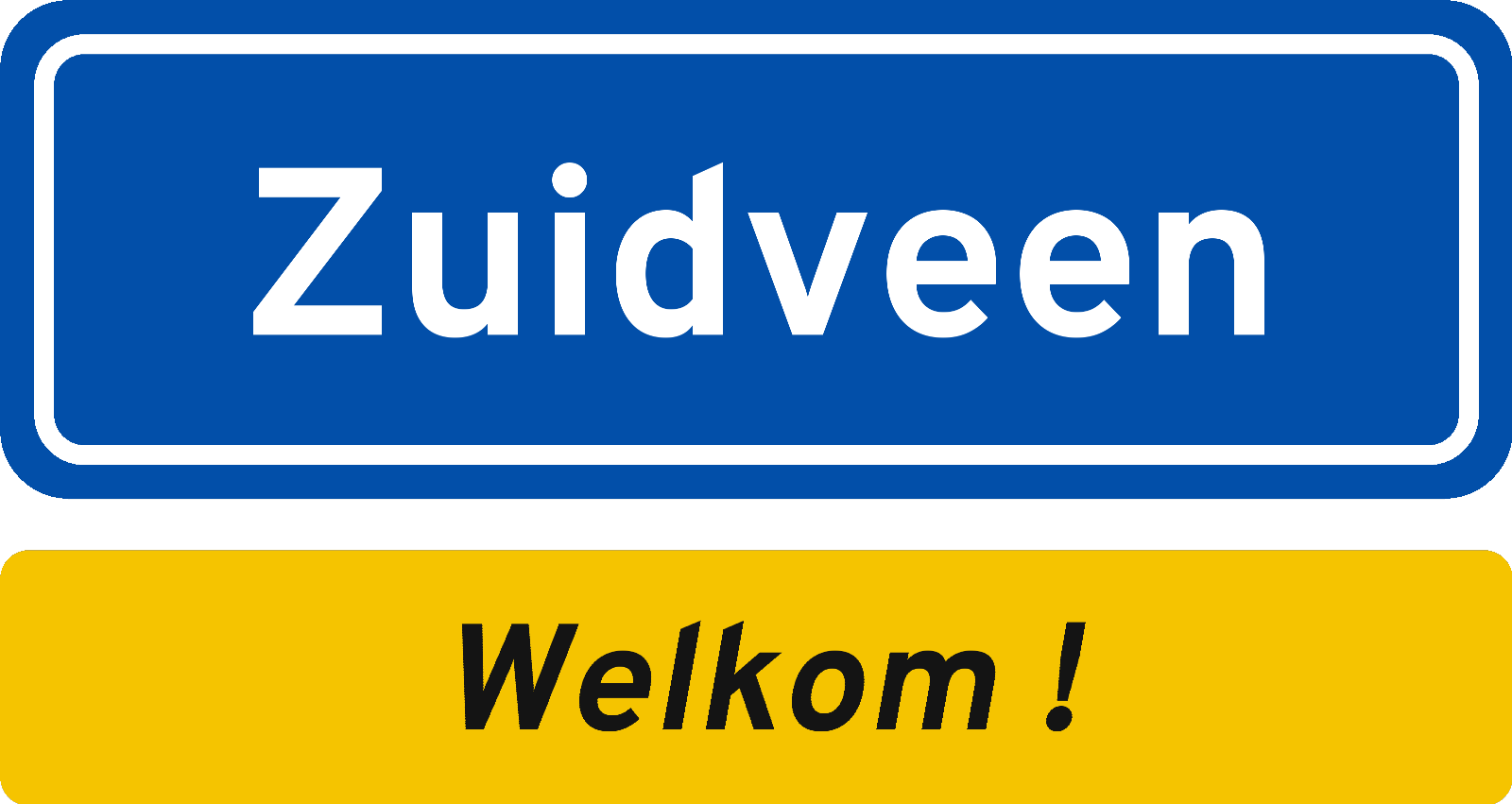 Welkomstbord Zuidveen