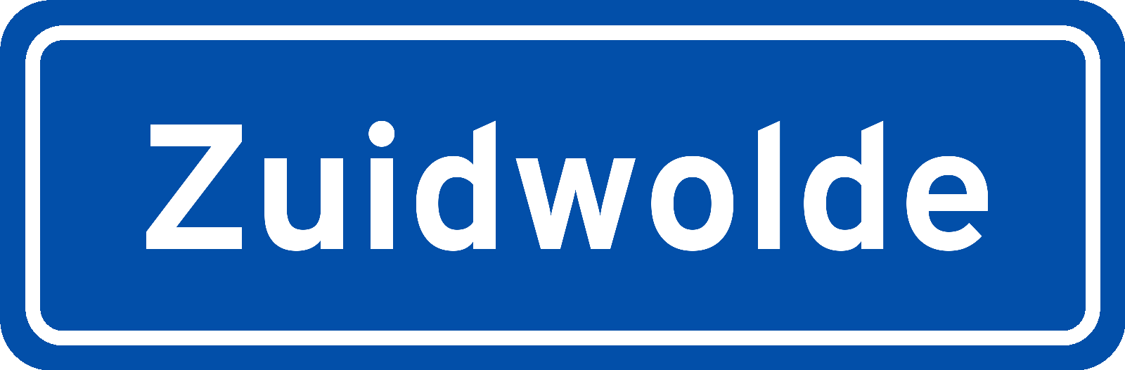 Plaatsnaambord Zuidwolde