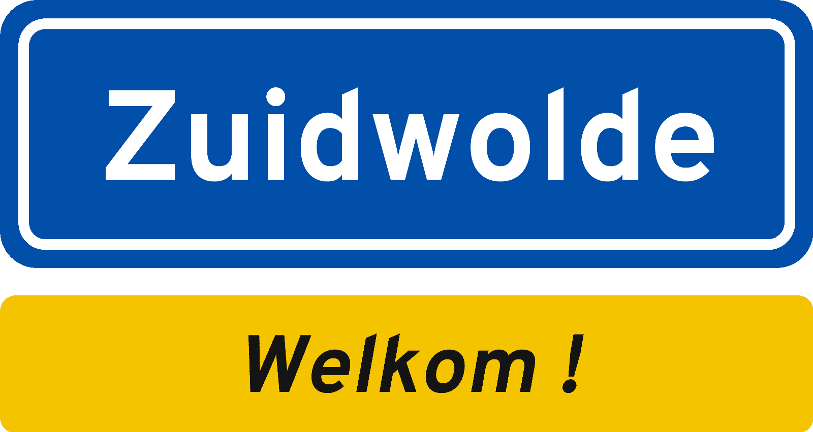 Welkomstbord Zuidwolde