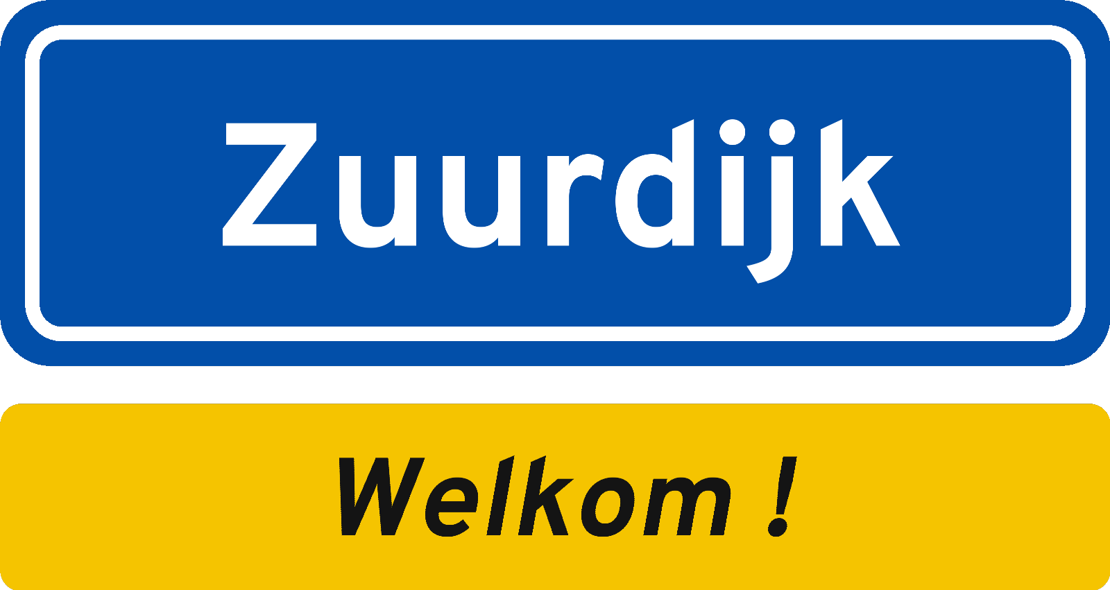 Welkomstbord Zuurdijk
